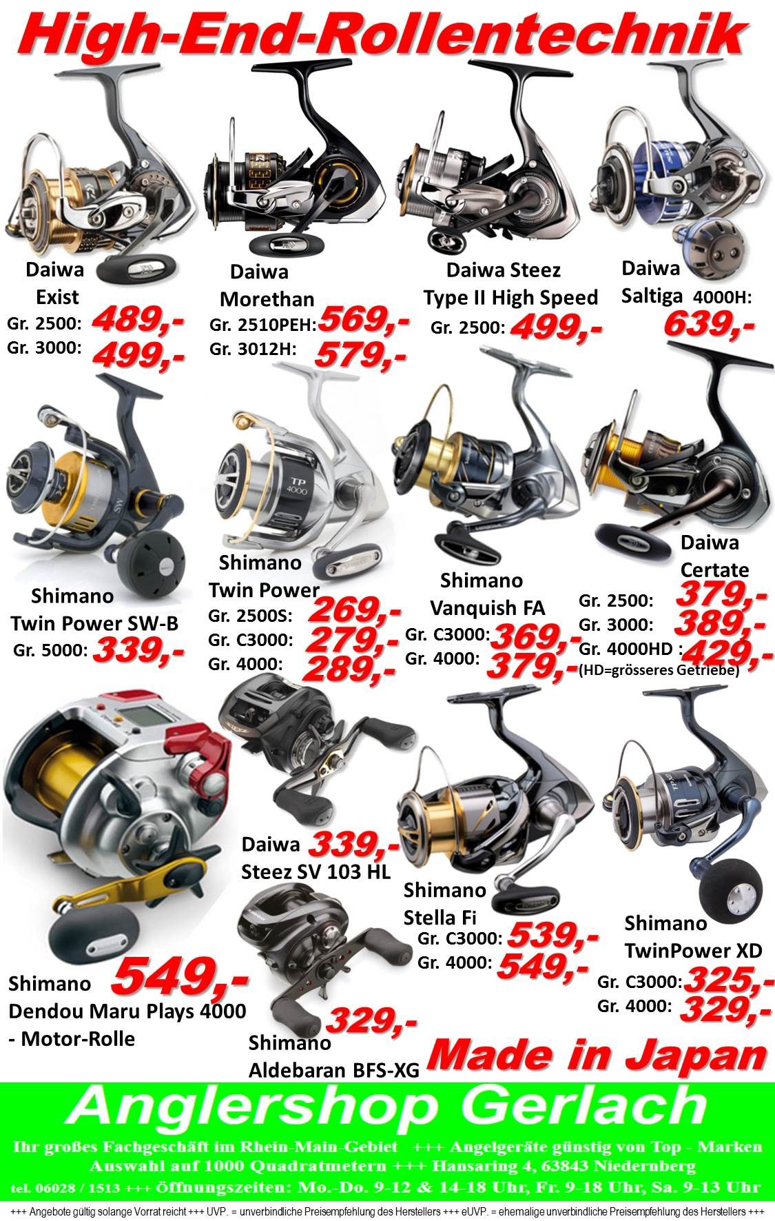 Japan-Rollenangebot 09-2017